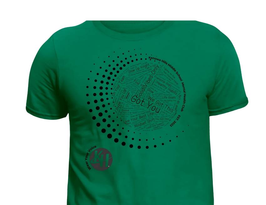 Wear Your Voice shirt front and back design